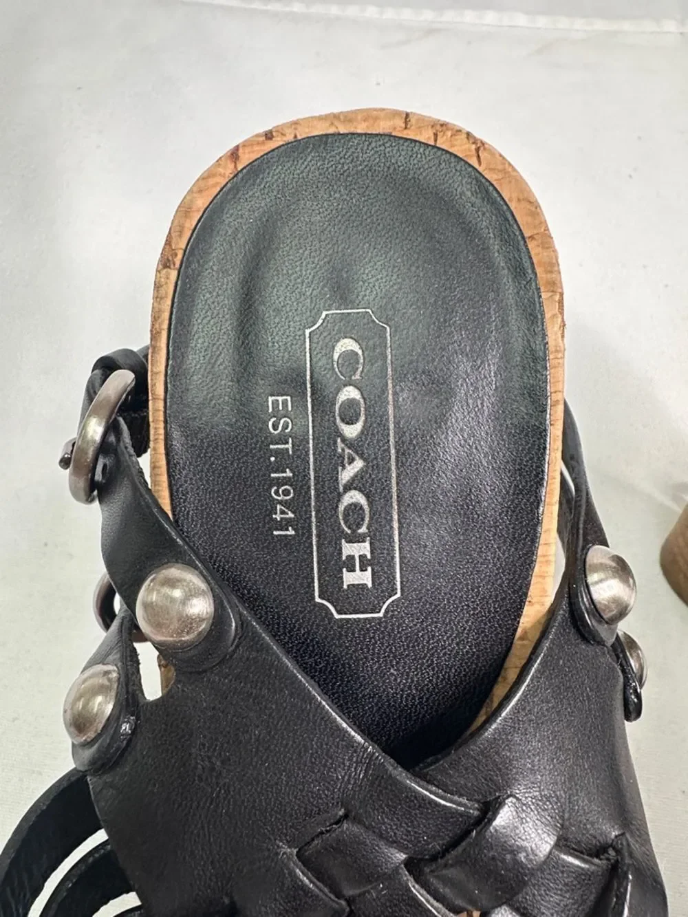 Coach woven leather